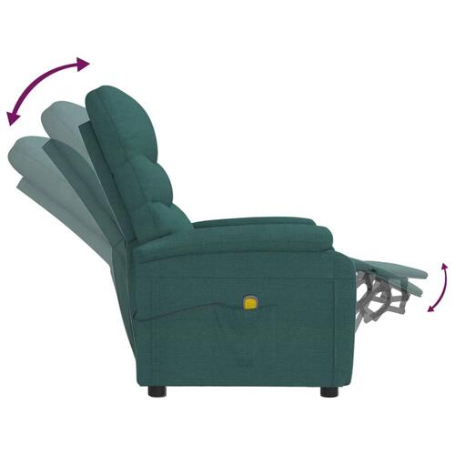Massagestol stof mørkegrøn