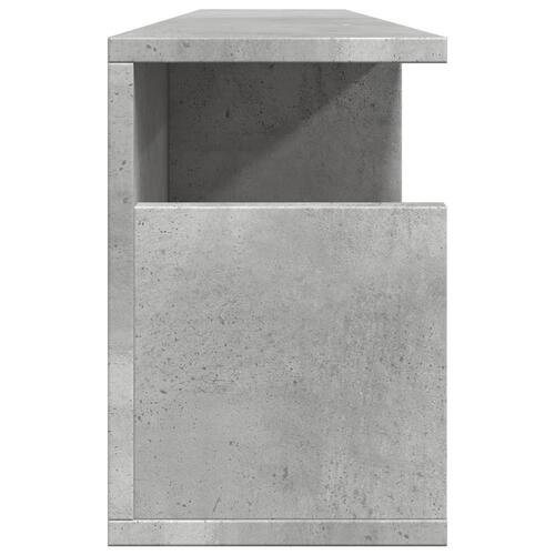 Vægskab 100x20x30 cm konstrueret træ betongrå