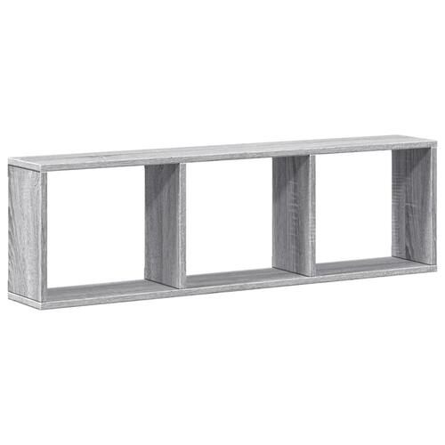 Vægskab 100x16x30 cm konstrueret træ grå sonoma-eg
