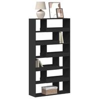 Bogreol 100x33x187,5 cm konstrueret træ sort