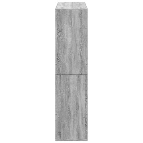 Bogreol 100x33x135 cm konstrueret træ grå sonoma-eg