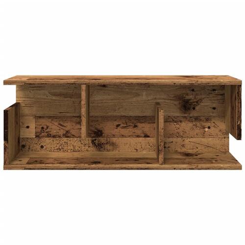 Vægskab 80x20x30 cm konstrueret træ antikt træ