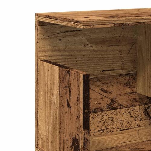 Vægskab 80x20x30 cm konstrueret træ antikt træ