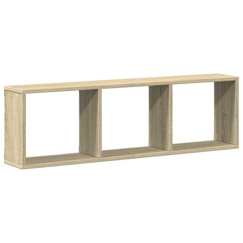 Vægskab 100x16x30 cm konstrueret træ sonoma-eg
