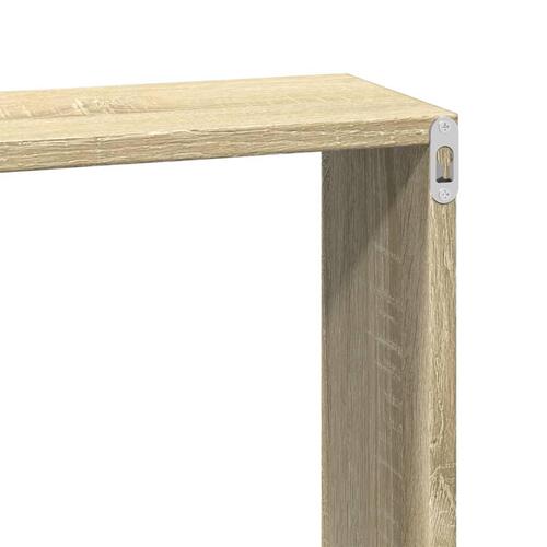 Vægskab 100x16x30 cm konstrueret træ sonoma-eg