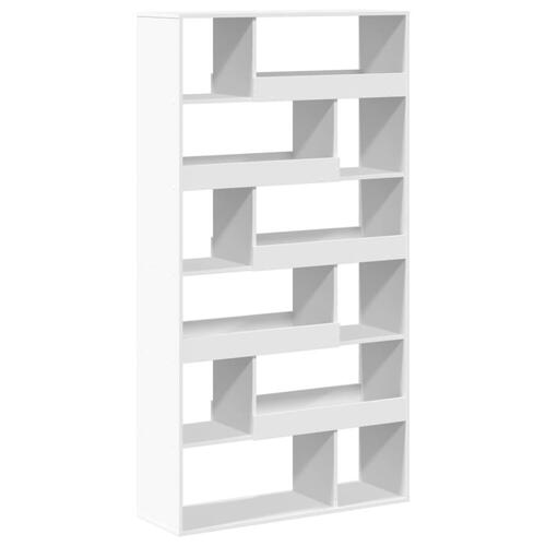 Bogreol 100x33x187,5 cm konstrueret træ hvid
