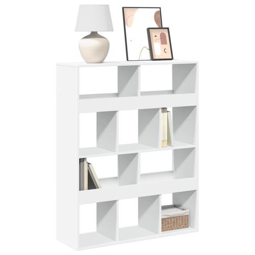 Bogreol 100x33x125,5 cm konstrueret træ hvid