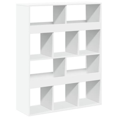 Bogreol 100x33x125,5 cm konstrueret træ hvid
