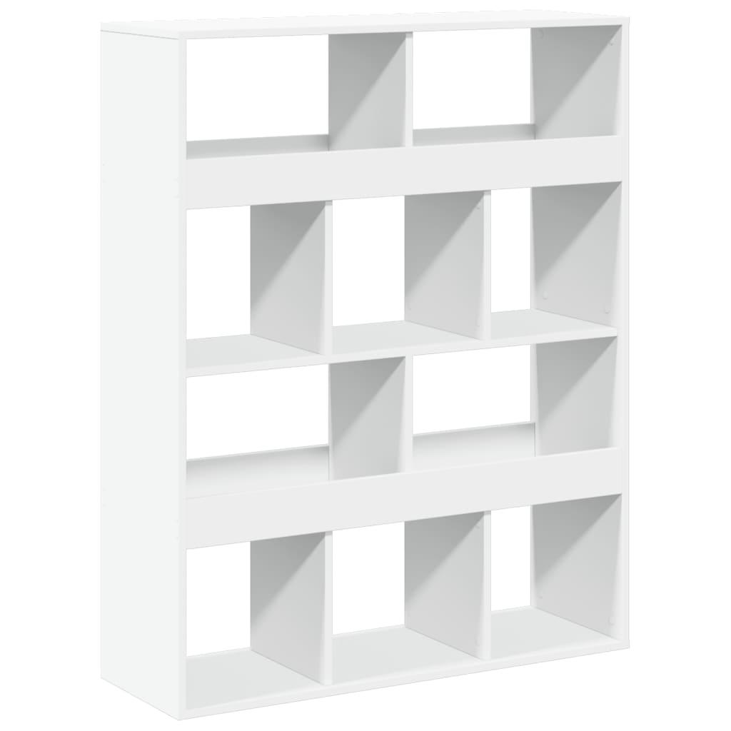 Bogreol 100x33x125,5 cm konstrueret træ hvid