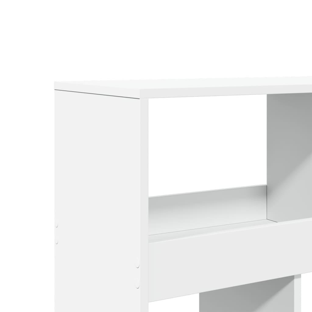 Bogreol 100x33x125,5 cm konstrueret træ hvid