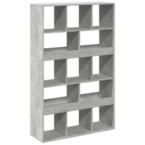 Bogreol 100x33x156,5 cm konstrueret træ betongrå