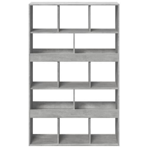 Bogreol 100x33x156,5 cm konstrueret træ betongrå