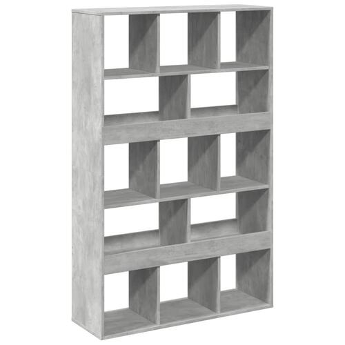 Bogreol 100x33x156,5 cm konstrueret træ betongrå