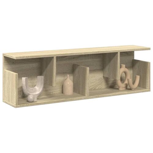 Vægskab 100x20x30 cm konstrueret træ sonoma-eg