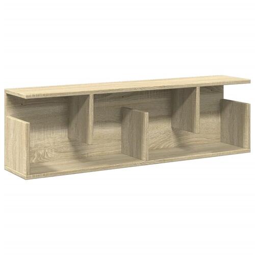 Vægskab 100x20x30 cm konstrueret træ sonoma-eg