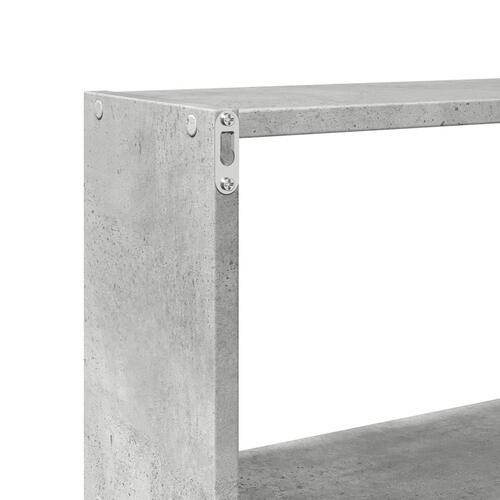 Vægskab 158x18x53 cm konstrueret træ betongrå