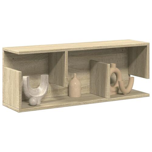 Vægskab 80x20x30 cm konstrueret træ sonoma-eg