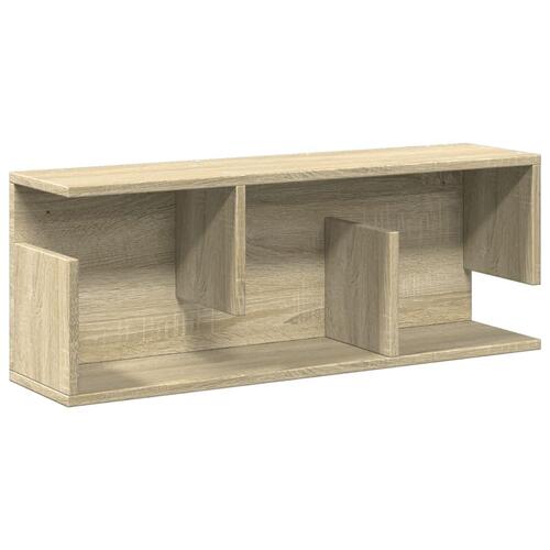 Vægskab 80x20x30 cm konstrueret træ sonoma-eg