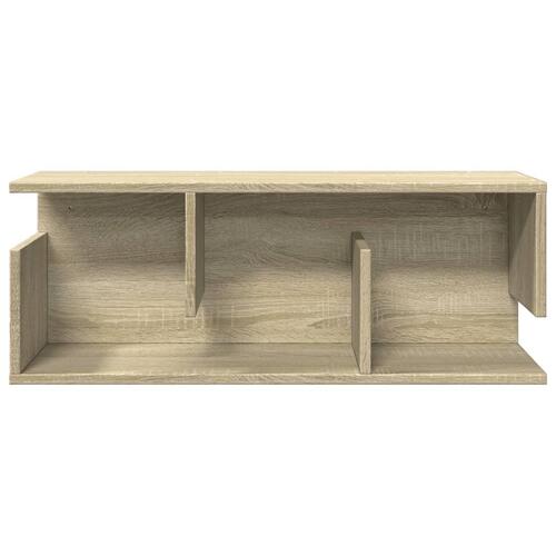 Vægskab 80x20x30 cm konstrueret træ sonoma-eg