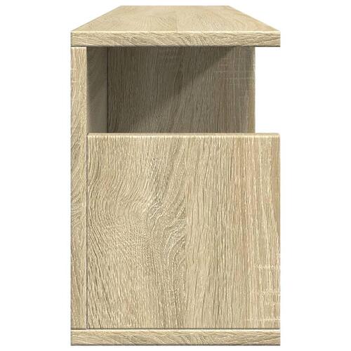 Vægskab 80x20x30 cm konstrueret træ sonoma-eg