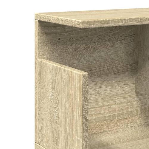 Vægskab 80x20x30 cm konstrueret træ sonoma-eg