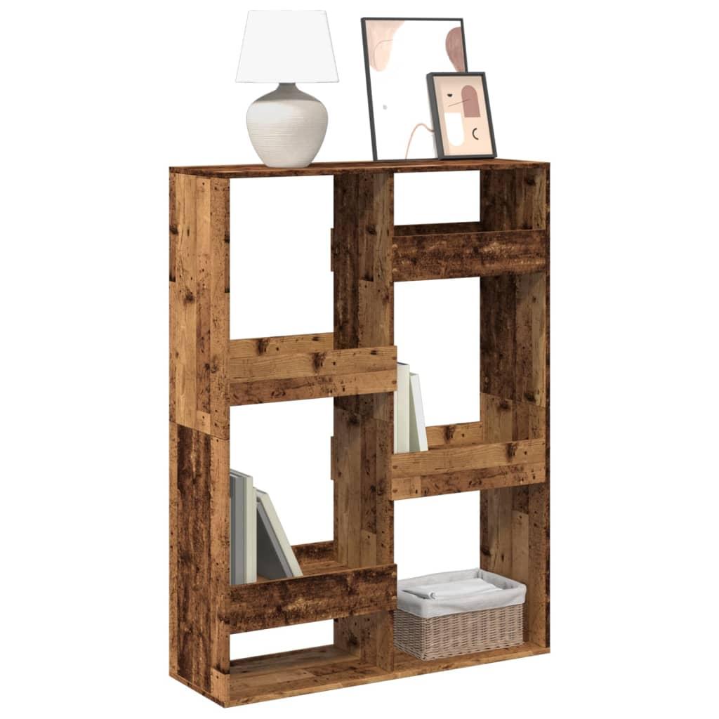 Bogreol 100x33x135 cm konstrueret træ antikt træ billede
