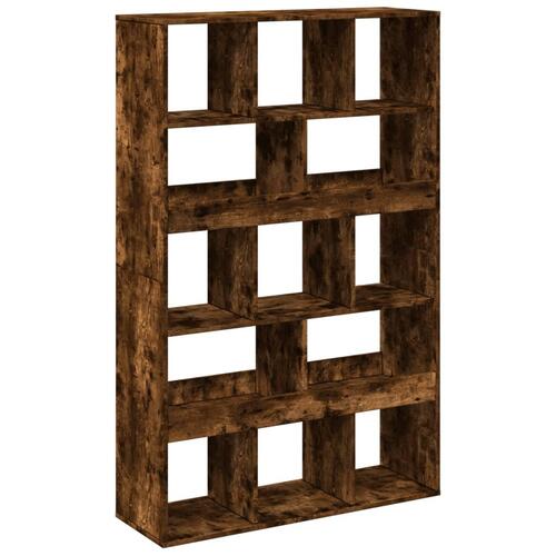 Bogreol 100x33x156,5 cm konstrueret træ røget egetræsfarve