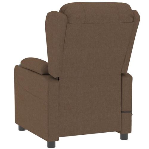Eldrevet massagestol stof brun