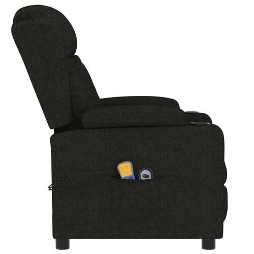 Eldrevet massagestol stof sort