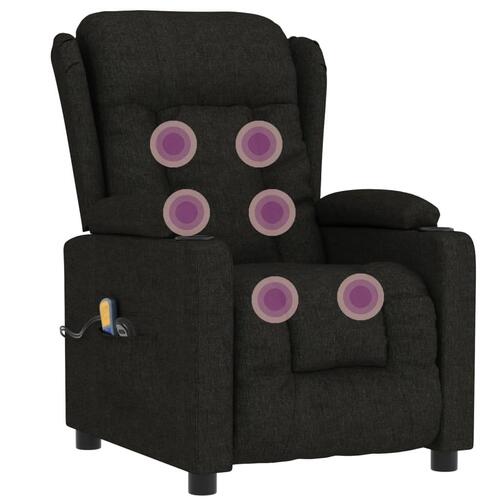 Eldrevet massagestol stof sort