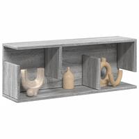 Vægskab 80x20x30 cm konstrueret træ grå sonoma-eg