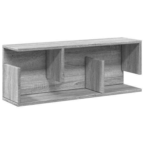 Vægskab 80x20x30 cm konstrueret træ grå sonoma-eg