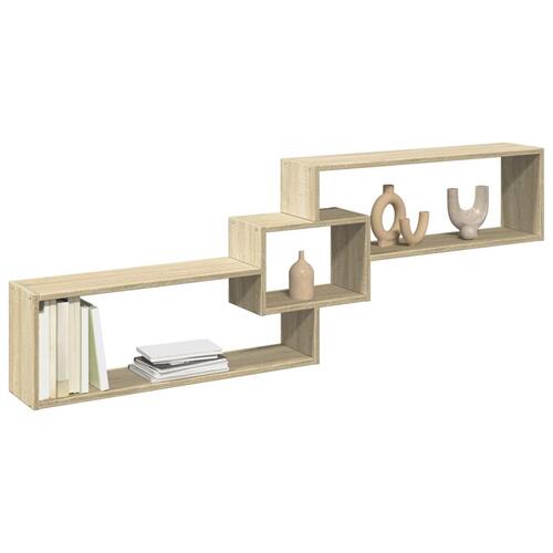 Vægskab 158x18x53 cm konstrueret træ sonoma-eg