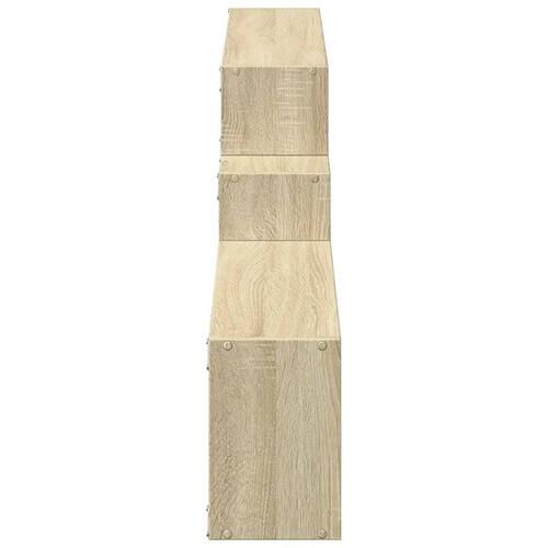 Vægskab 158x18x53 cm konstrueret træ sonoma-eg