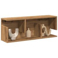 Vægskab 80x20x30 cm konstrueret træ kunsteg