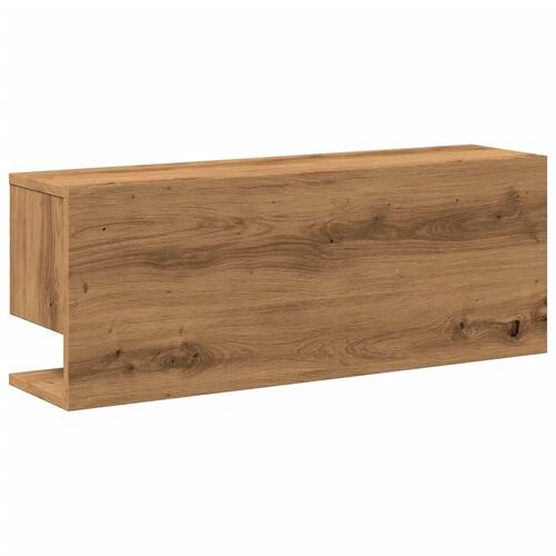 Vægskab 80x20x30 cm konstrueret træ kunsteg