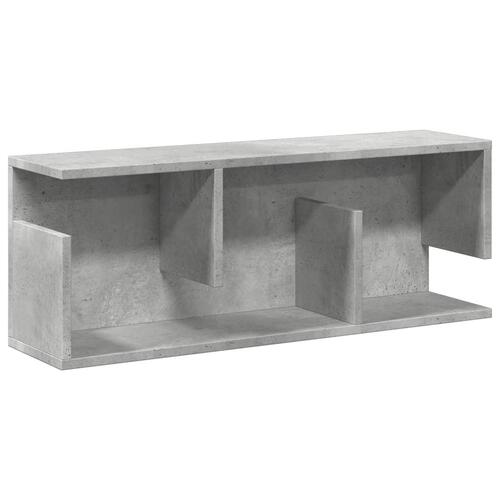 Vægskab 80x20x30 cm konstrueret træ betongrå