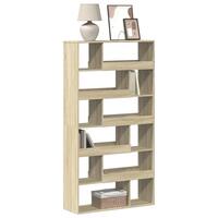 Bogreol 100x33x187,5 cm konstrueret træ sonoma-eg