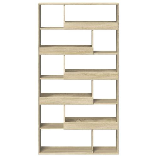 Bogreol 100x33x187,5 cm konstrueret træ sonoma-eg