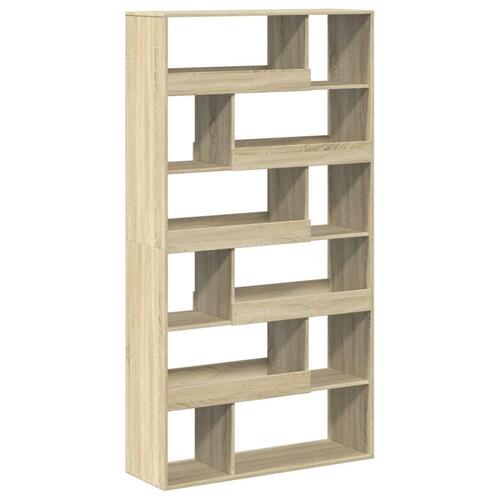 Bogreol 100x33x187,5 cm konstrueret træ sonoma-eg