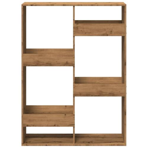 Bogreol 100x33x135 cm konstrueret træ kunsteg