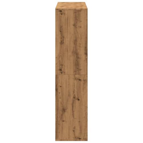 Bogreol 100x33x135 cm konstrueret træ kunsteg