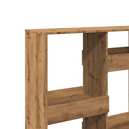 Bogreol 100x33x135 cm konstrueret træ kunsteg