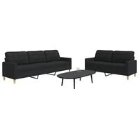 2 personers sofa stof sort