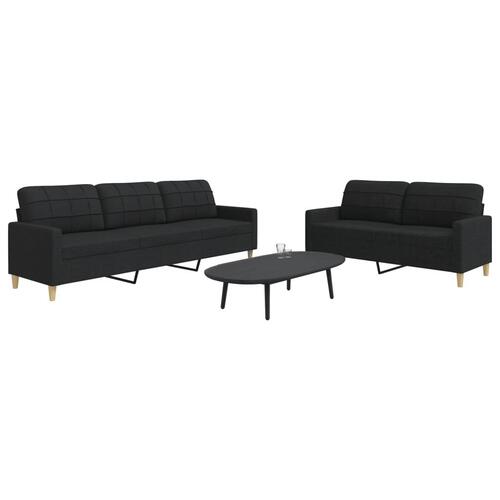 2 personers sofa stof sort