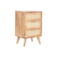 Kommode Home ESPRIT Natur Metal Gummitræ 40 x 30 x 63 cm