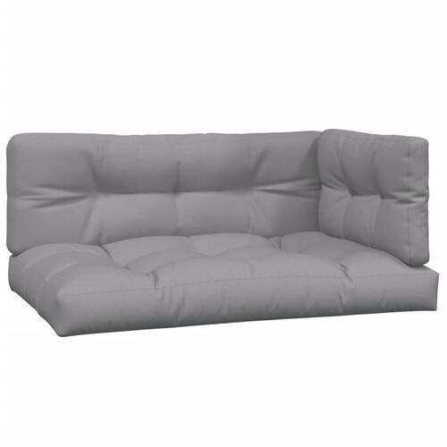 Hjørnemodul til pallesofa med hynder massivt akacietræ