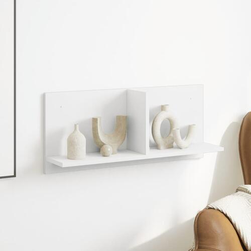 Vægskab 70x16,5x30 cm konstrueret træ hvid