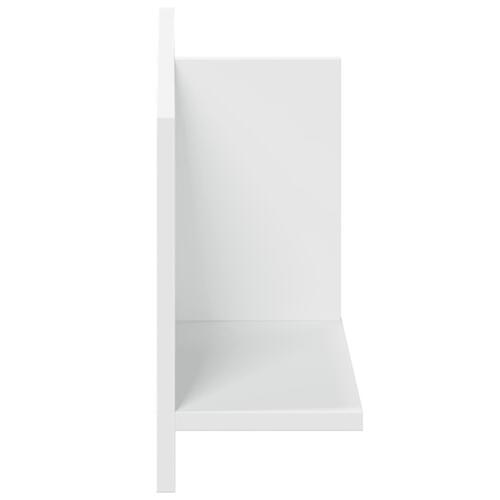 Vægskab 70x16,5x30 cm konstrueret træ hvid