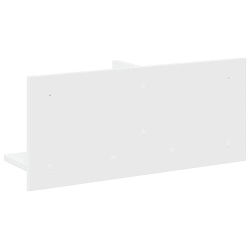 Vægskab 70x16,5x30 cm konstrueret træ hvid